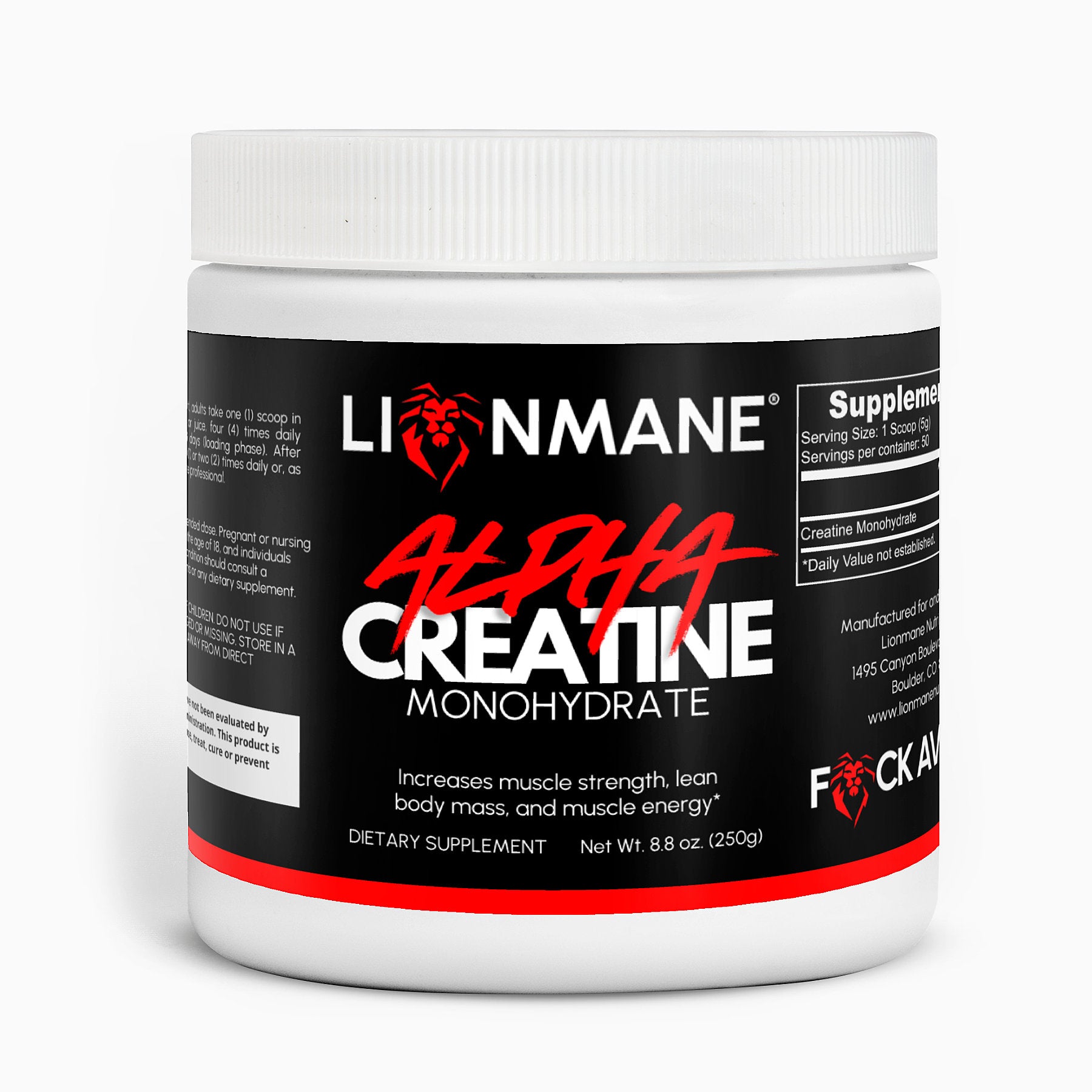 ALPHA Pure Creatine Monohydrate